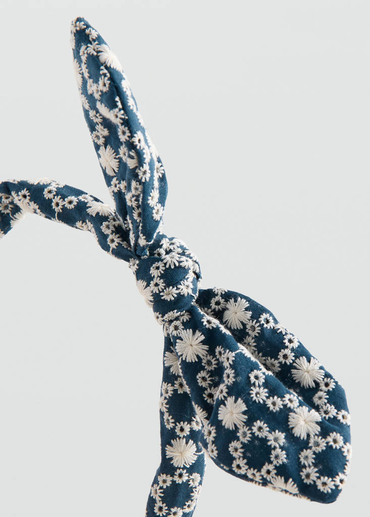 Diadema estampada lazo