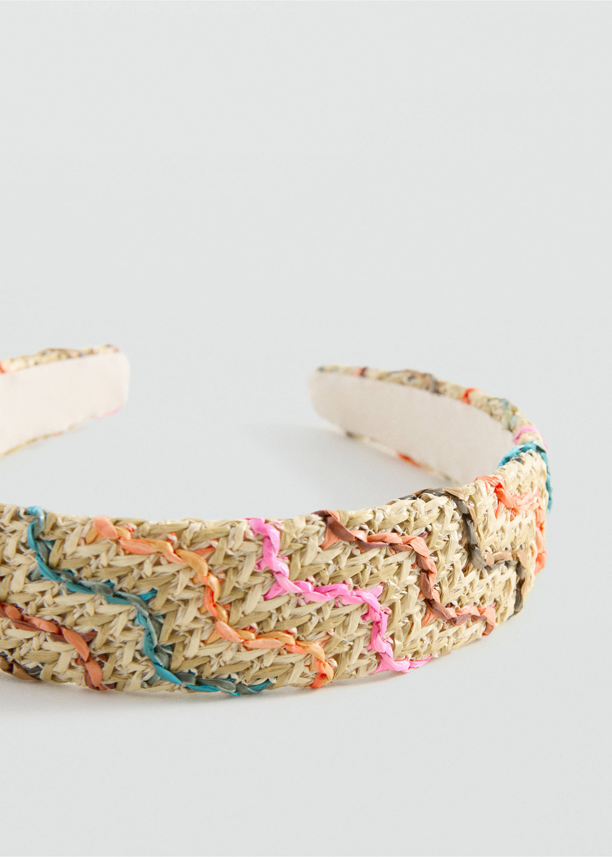 Плетений обідок з рафії - Середній план, Пісочний. Ref: 27034787-00.