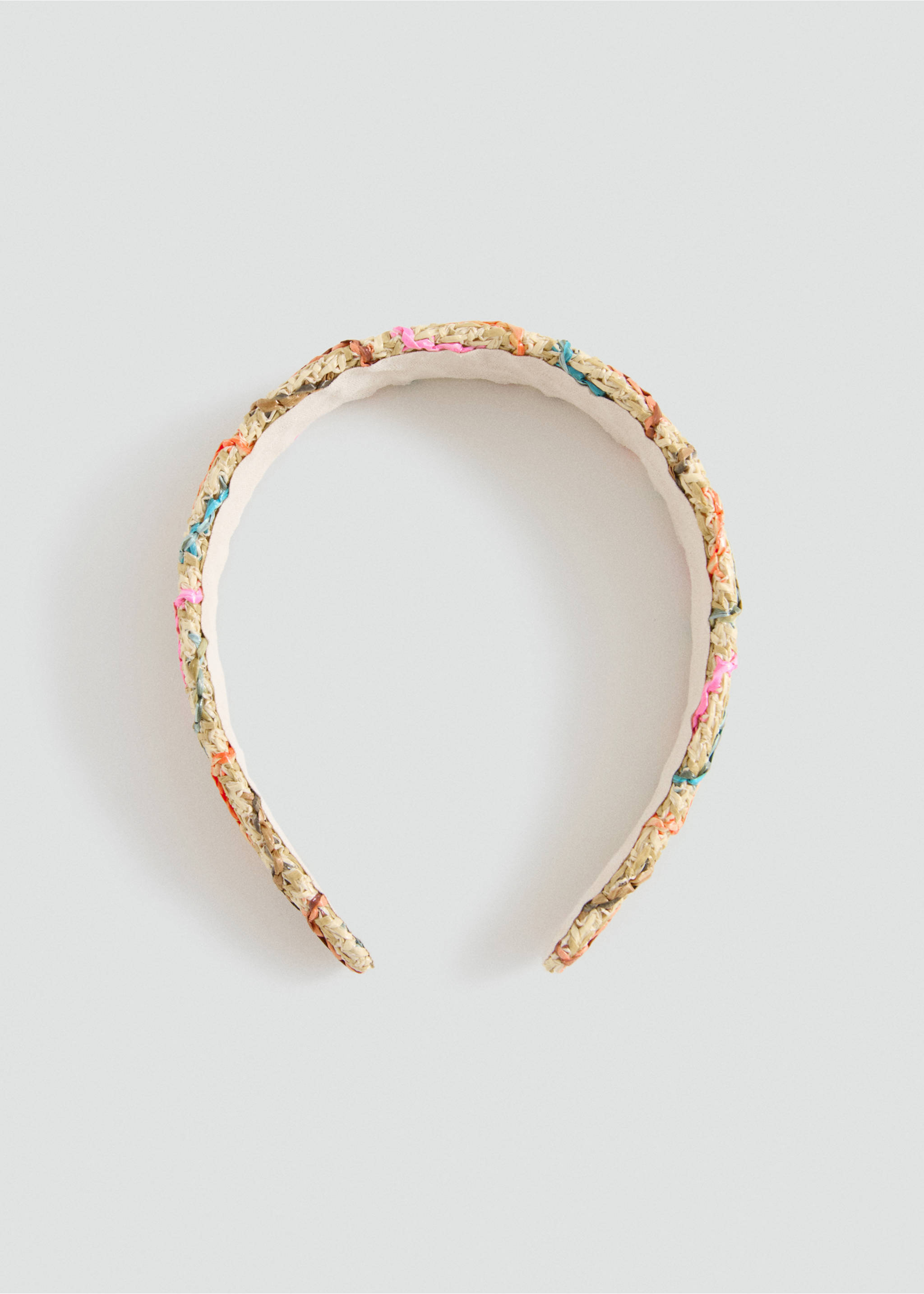 Raffia braided hairband - Article without model, Sand. Ref: 27034787-00.