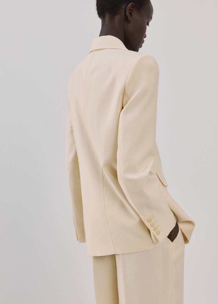Lyocell suit blazer — Ecru