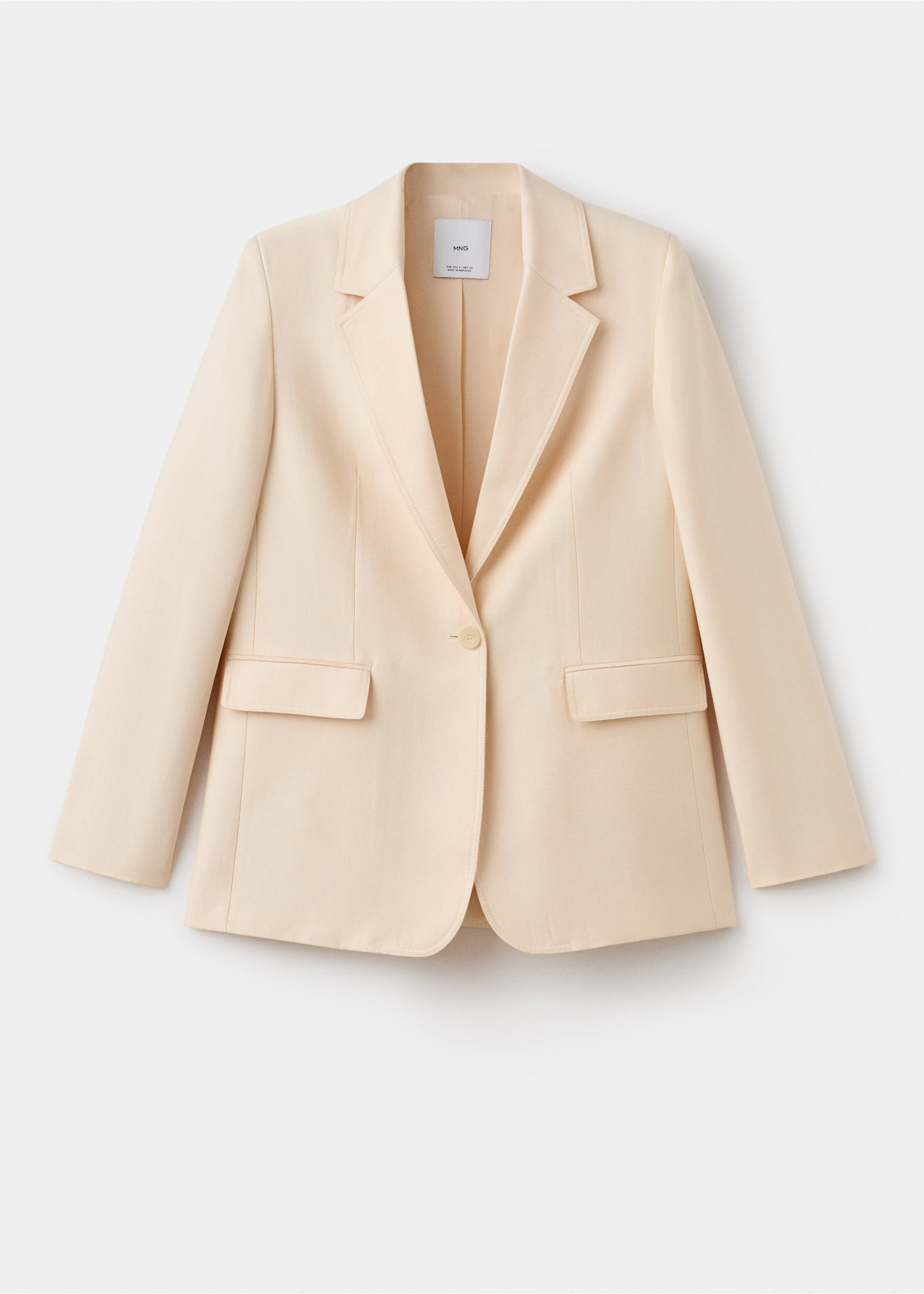 Blazer costume Lyocell - Article sans modèle, Écru. Ref: 27034788-00.