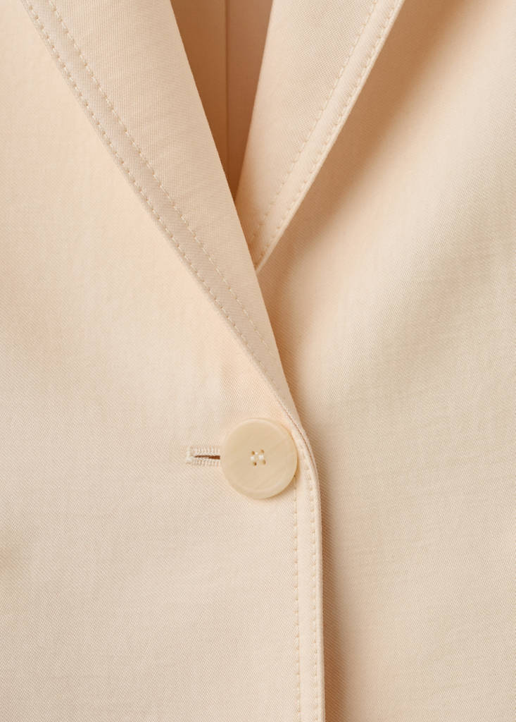 Lyocell suit blazer — Ecru
