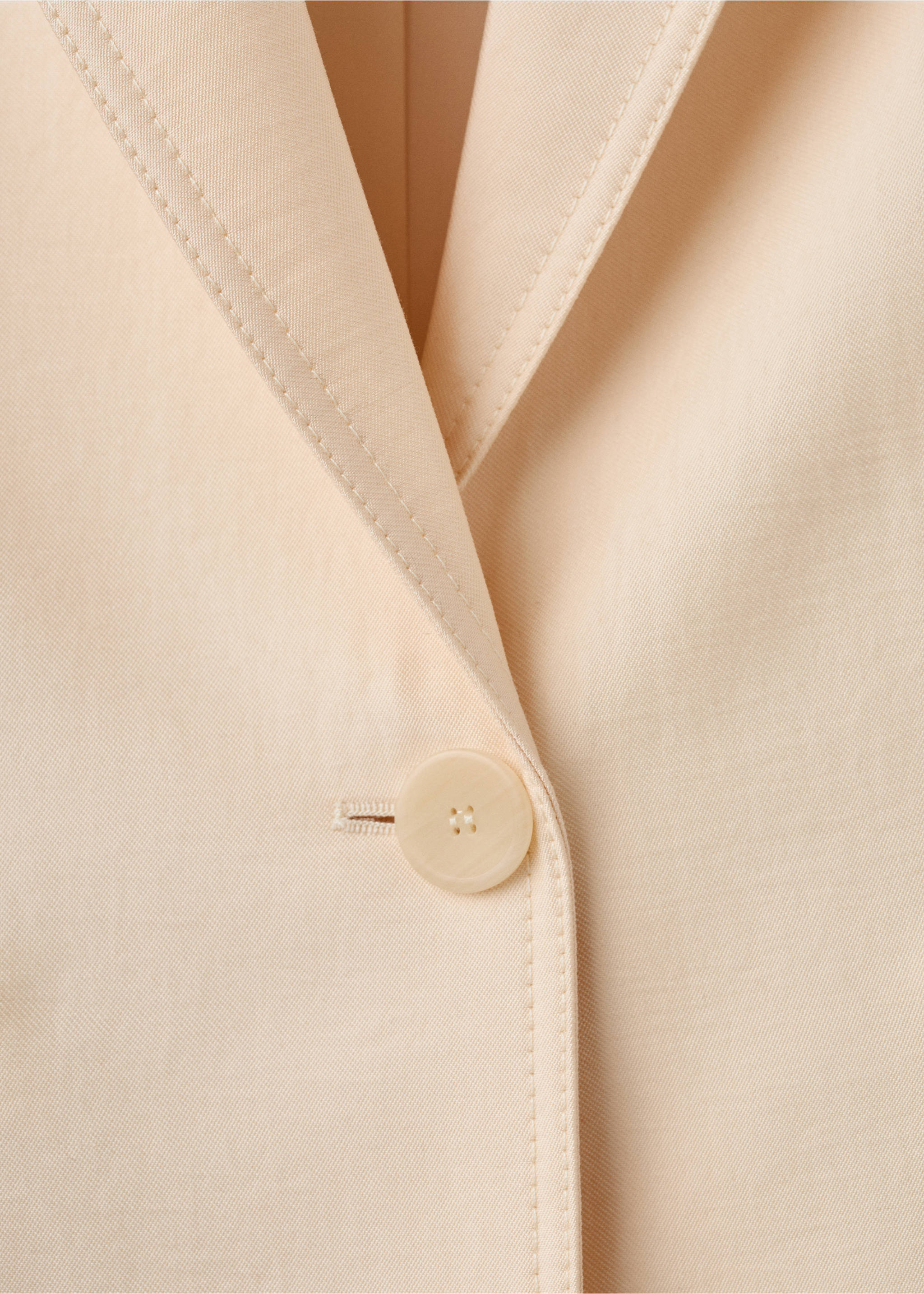 Blazer costume Lyocell - Détail de l'article 8, Écru. Ref: 27034788-00.