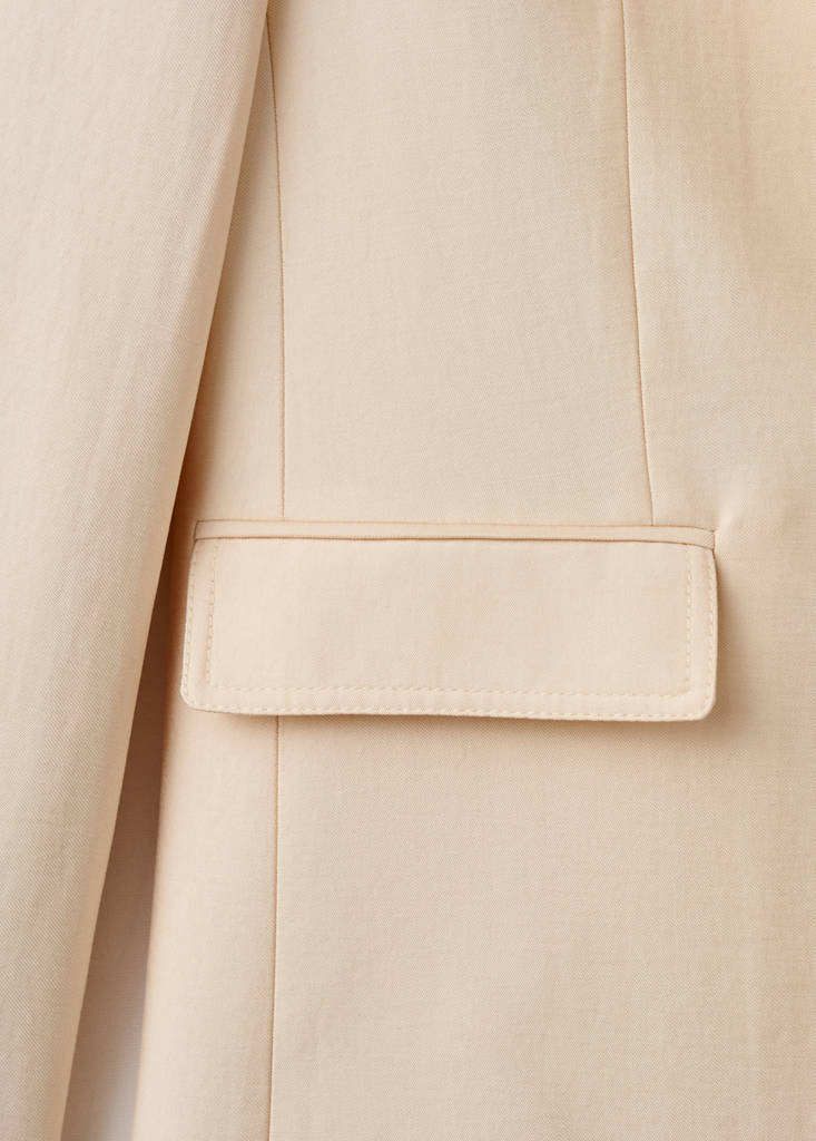 Lyocell suit blazer — Ecru