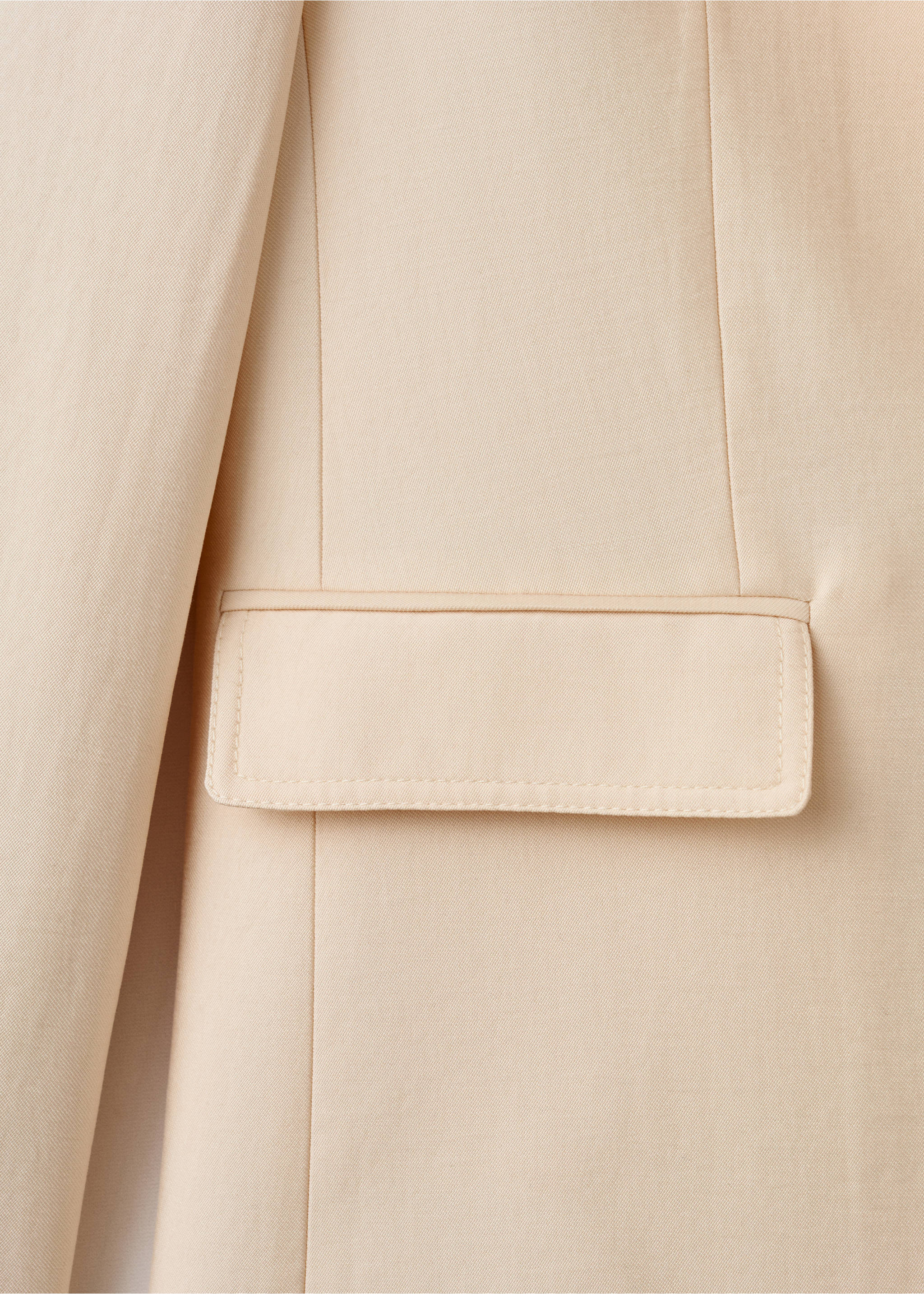 Blazer costume Lyocell - Détail de l'article 0, Écru. Ref: 27034788-00.