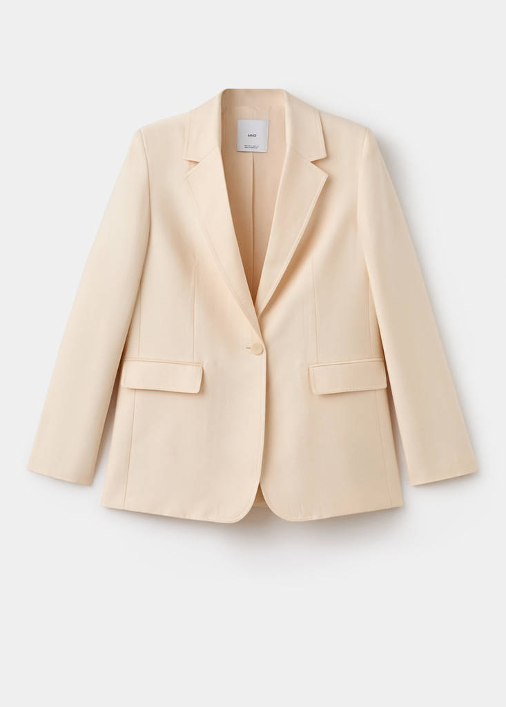 Lyocell suit blazer — Ecru