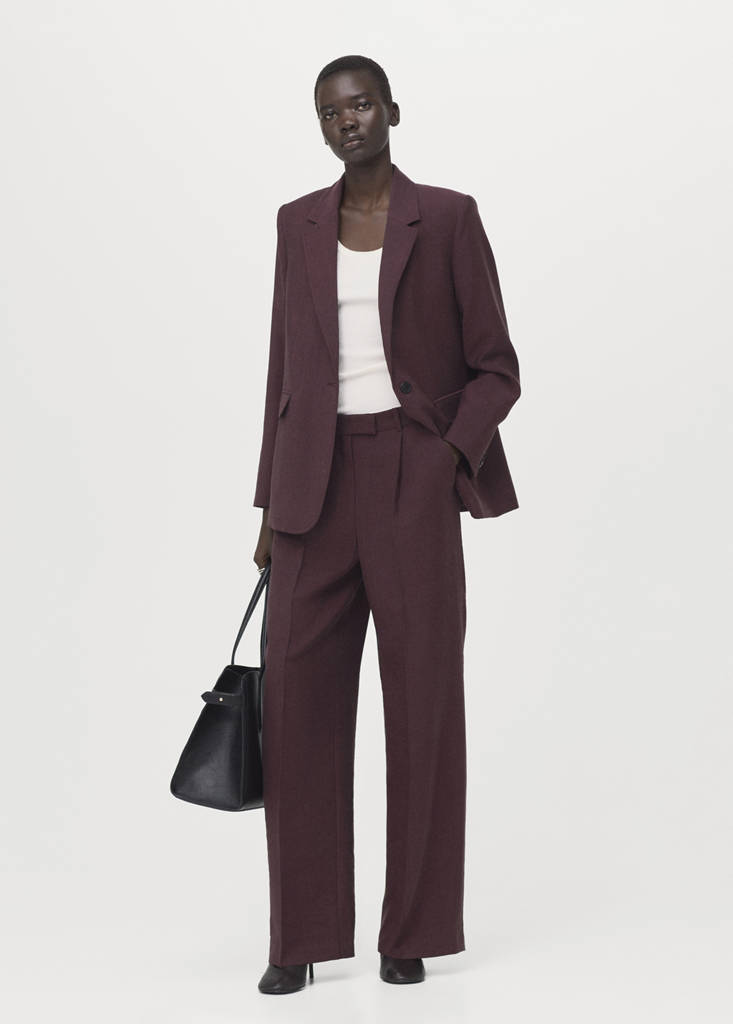 Lyocell suit blazer — Purple