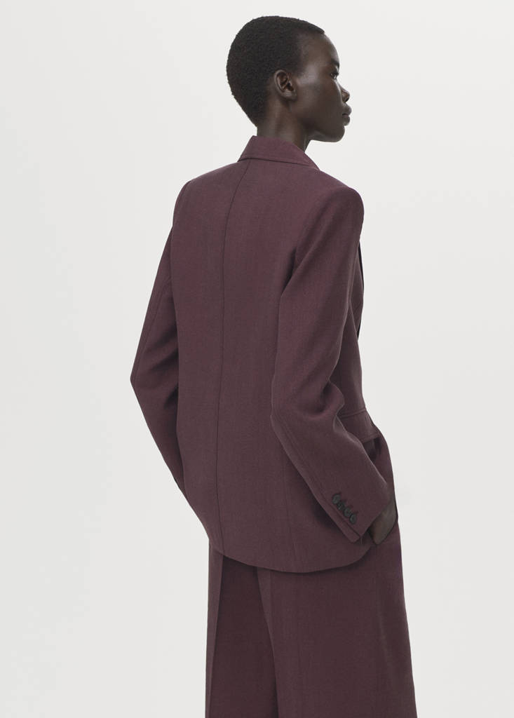 Lyocell suit blazer — Purple