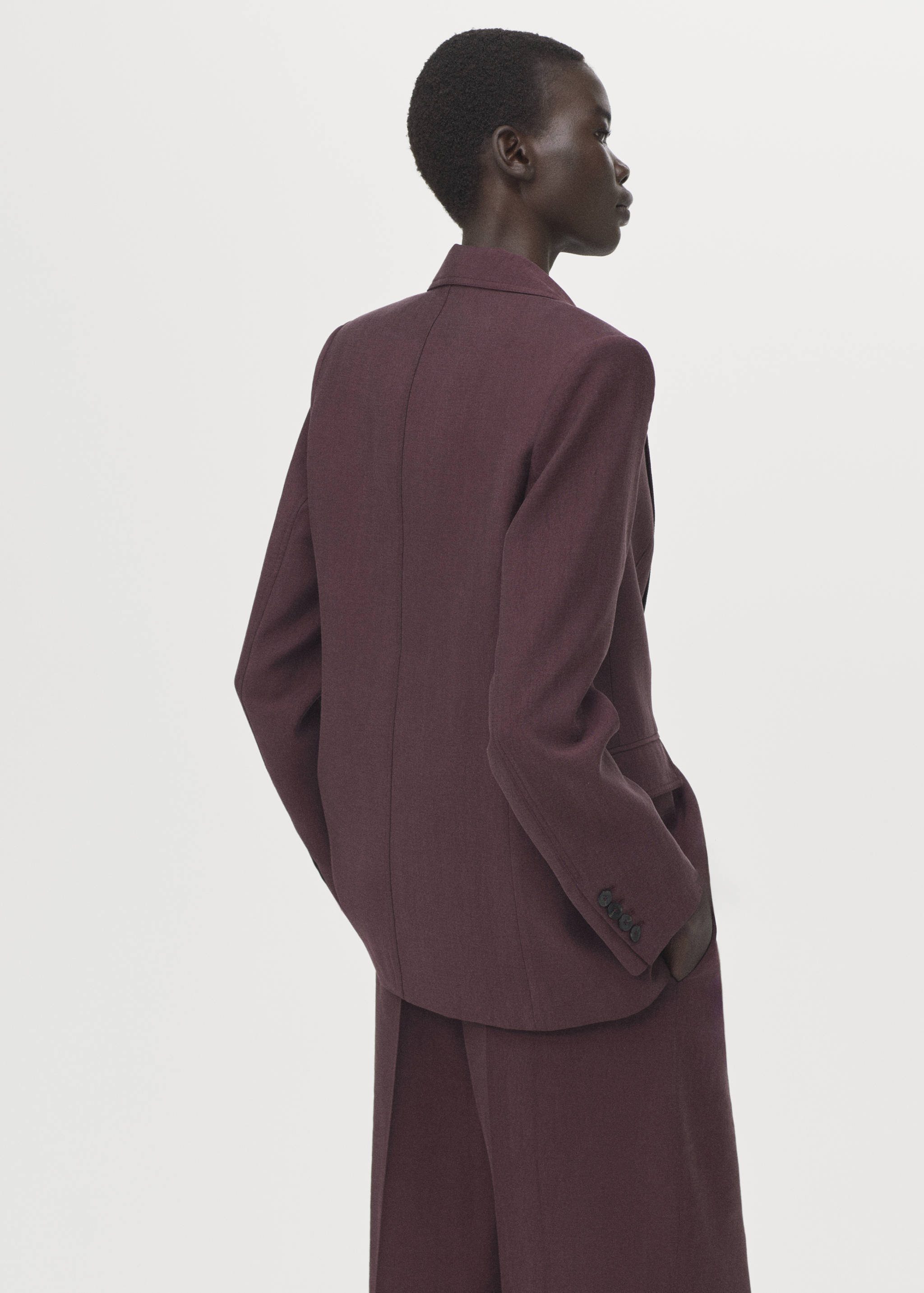 Lyocell suit blazer - Reverse of the article