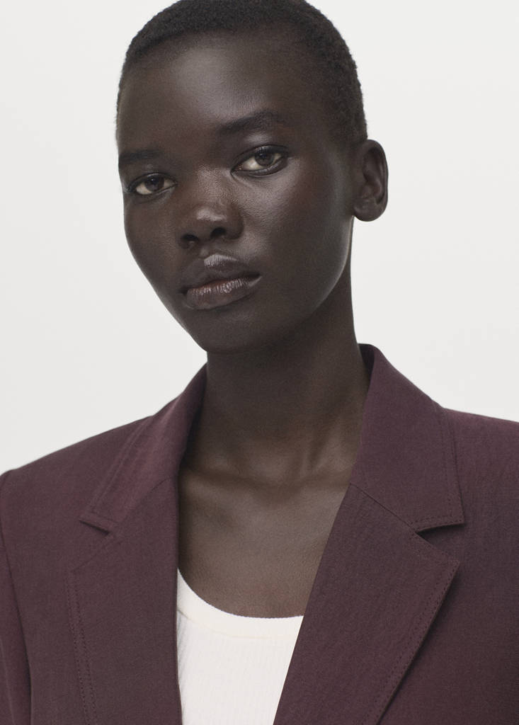 Lyocell suit blazer — Purple