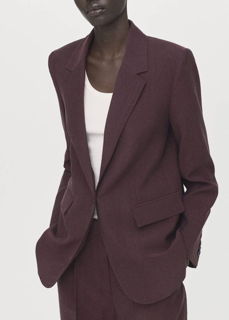 Lyocell suit blazer — Purple