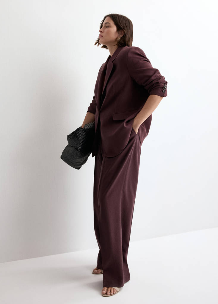 Lyocell suit blazer — Purple