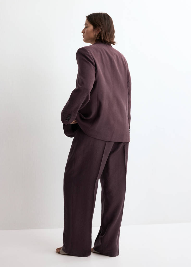 Lyocell suit blazer — Purple