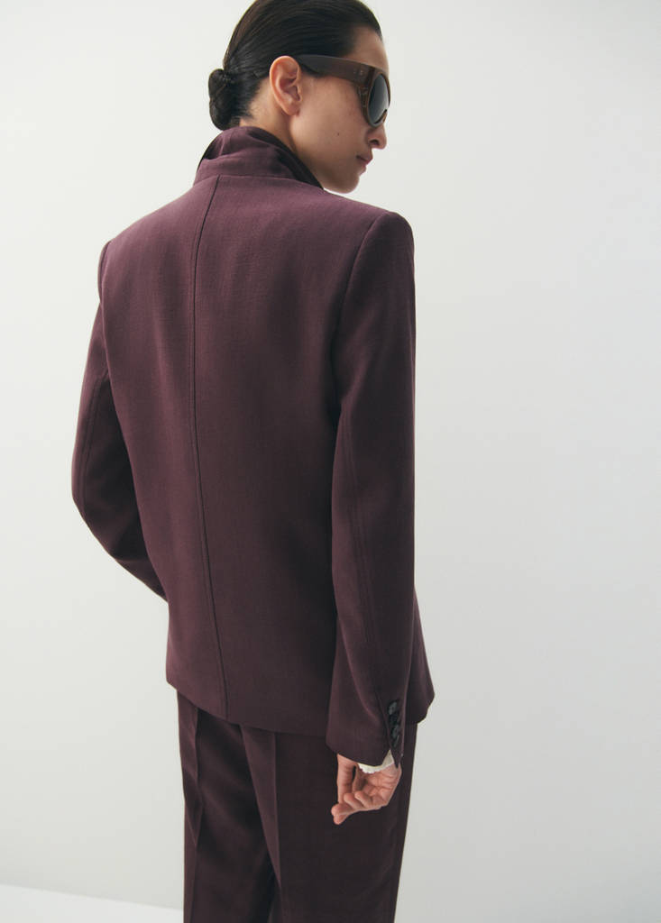 Lyocell suit blazer — Purple