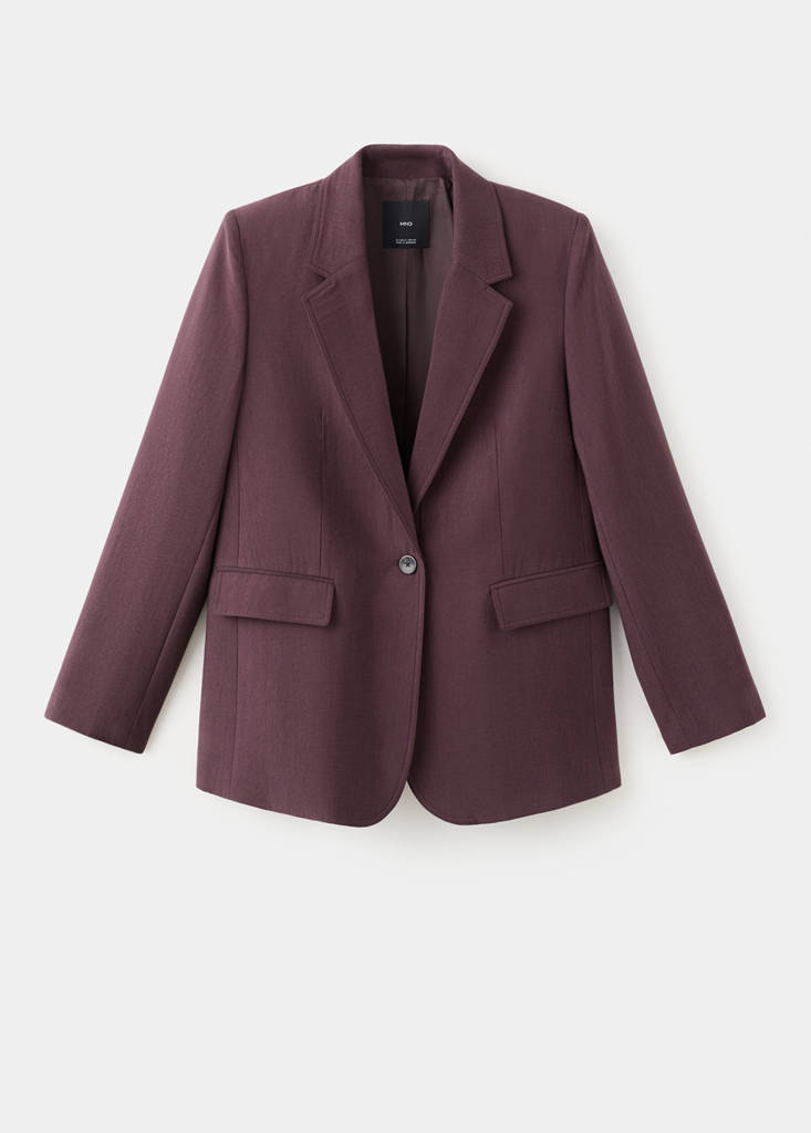Lyocell suit blazer — Purple