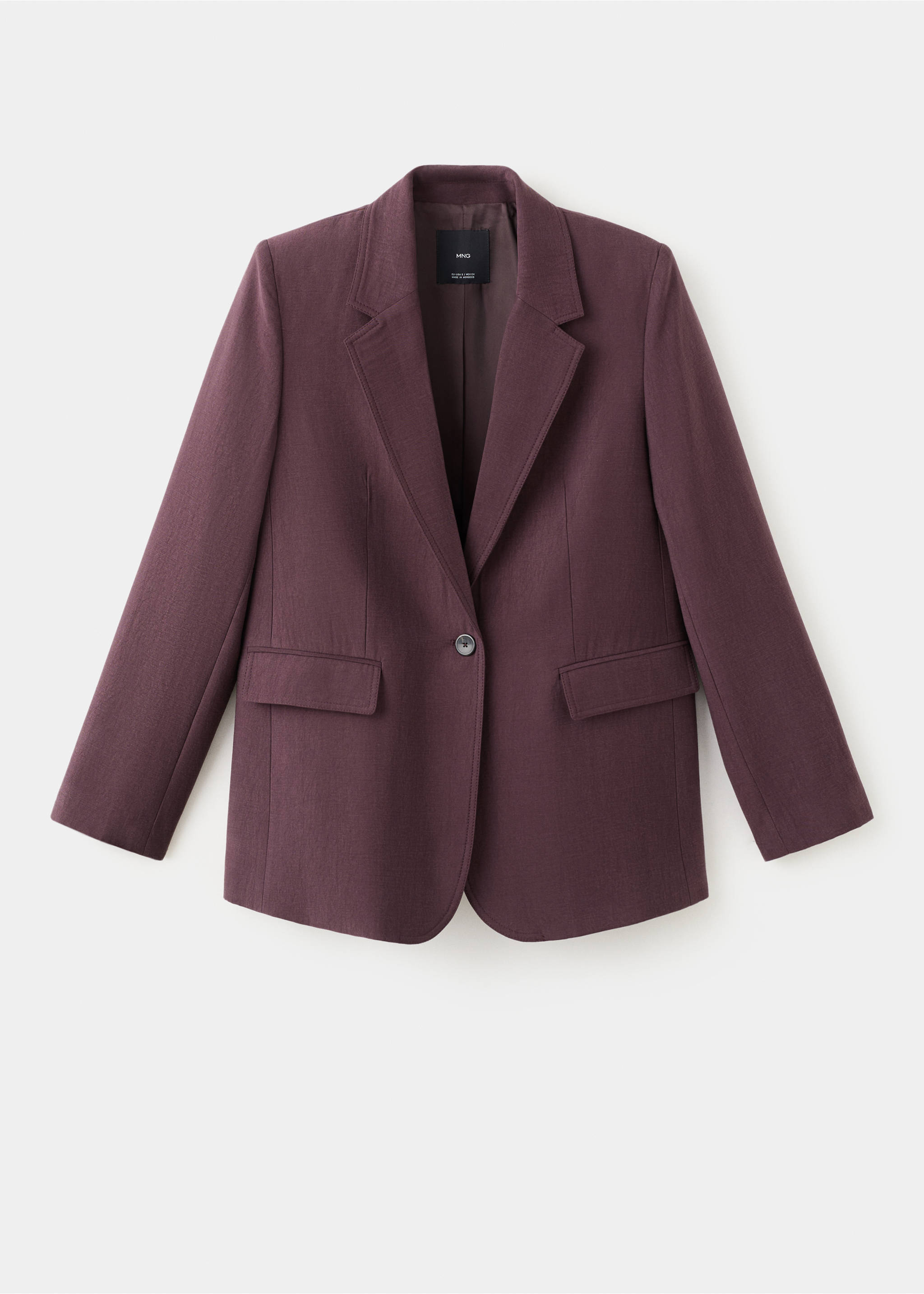 Lyocell suit blazer - Article without model, Purple. Ref: 27034788-00.