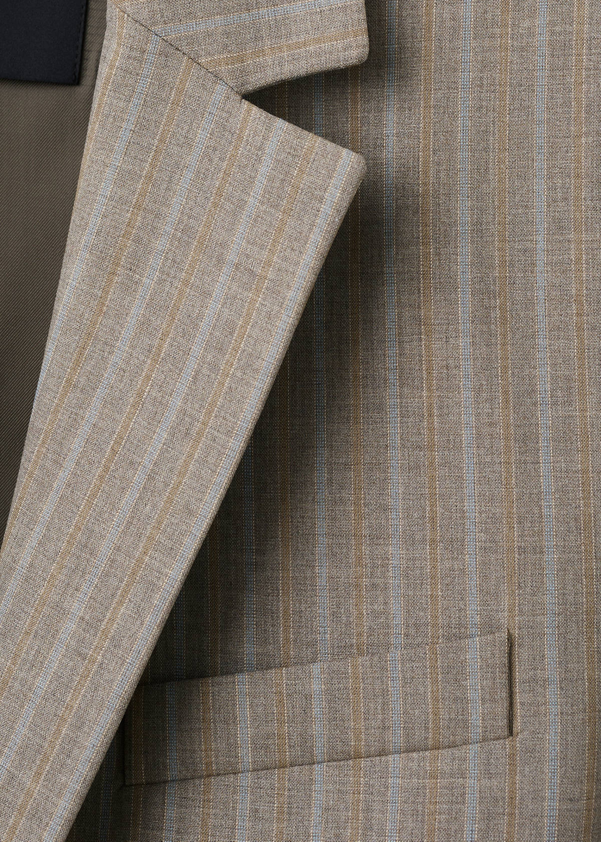 Wool-blend suit blazer — Medium Brown