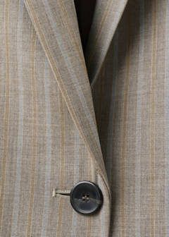 Wool-blend suit blazer — Medium Brown 6