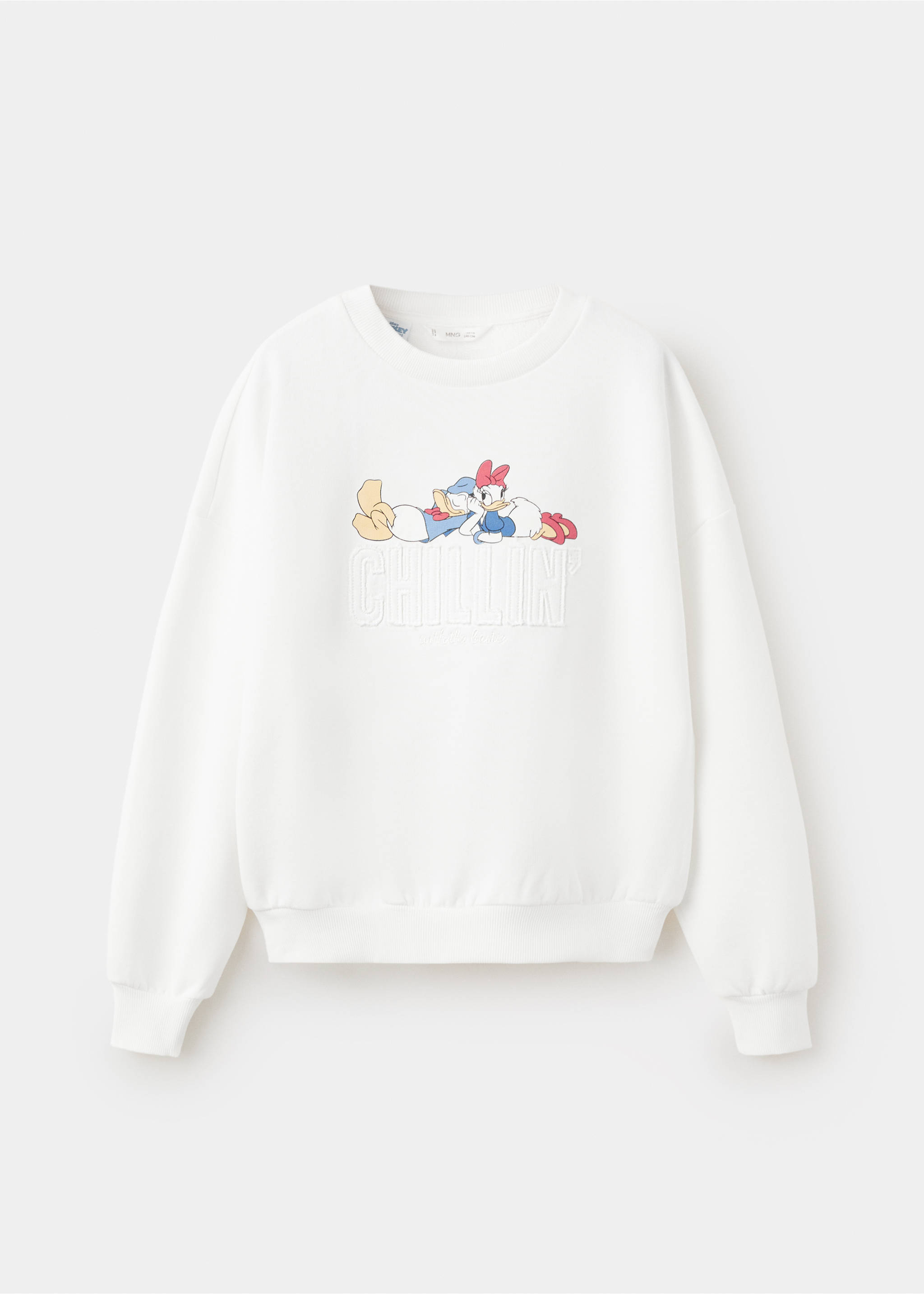 Daisy Donald printed sweatshirt - Article without model, Off White. Ref: 27035145-00.