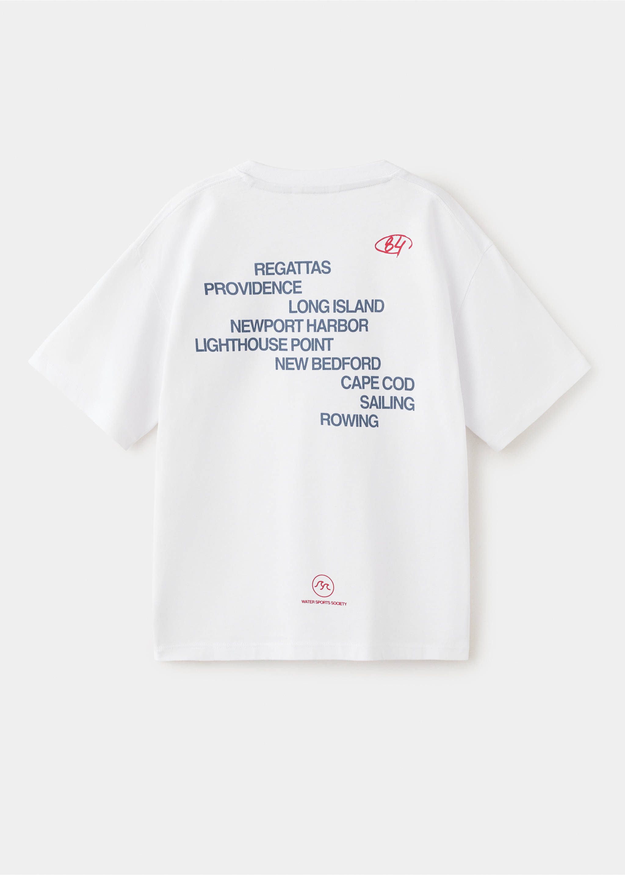 Printed cotton-blend t-shirt - Reverse of the article, White. Ref: 27035146-00.