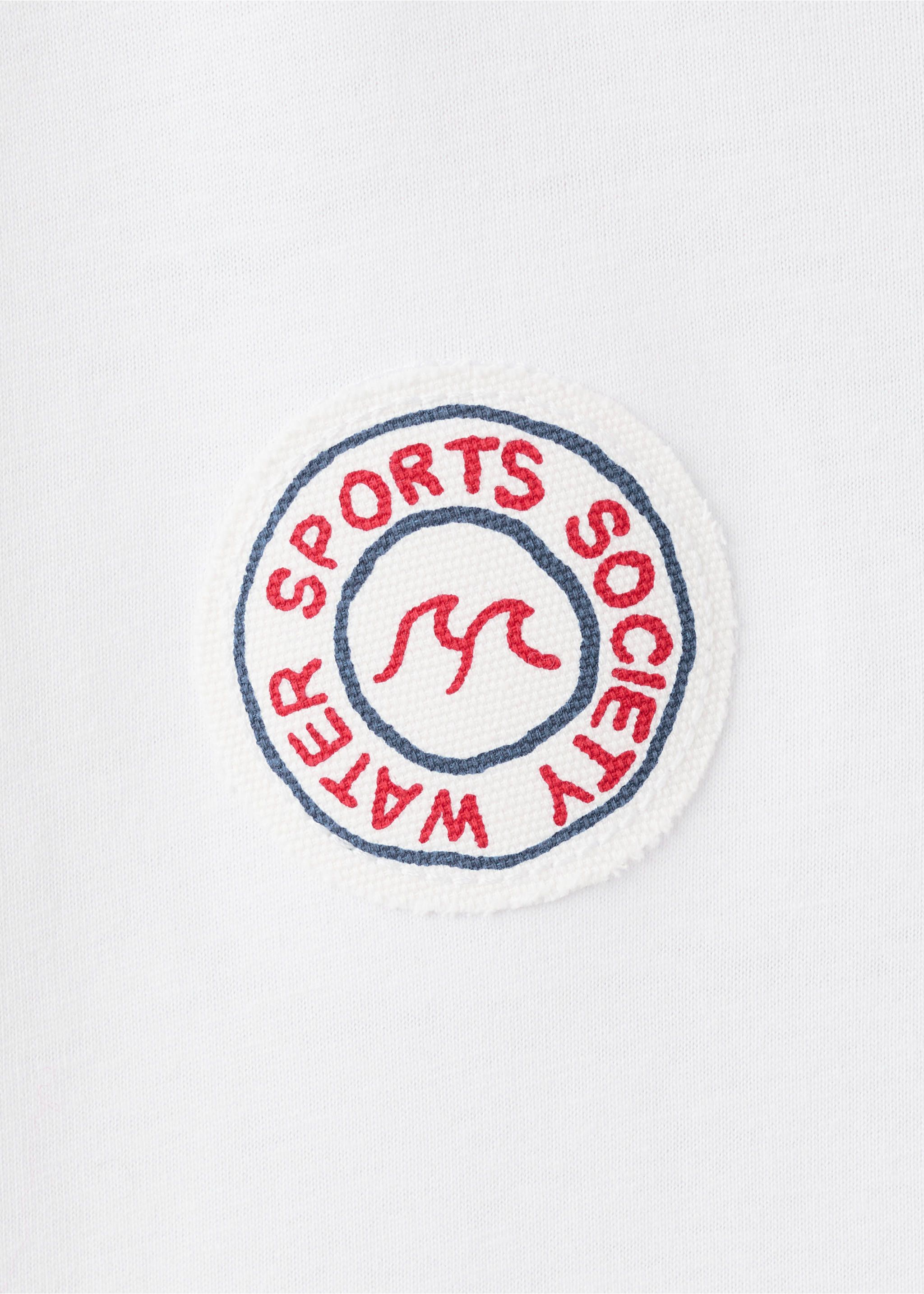 Printed cotton-blend t-shirt - Details of the article 8, White. Ref: 27035146-00.