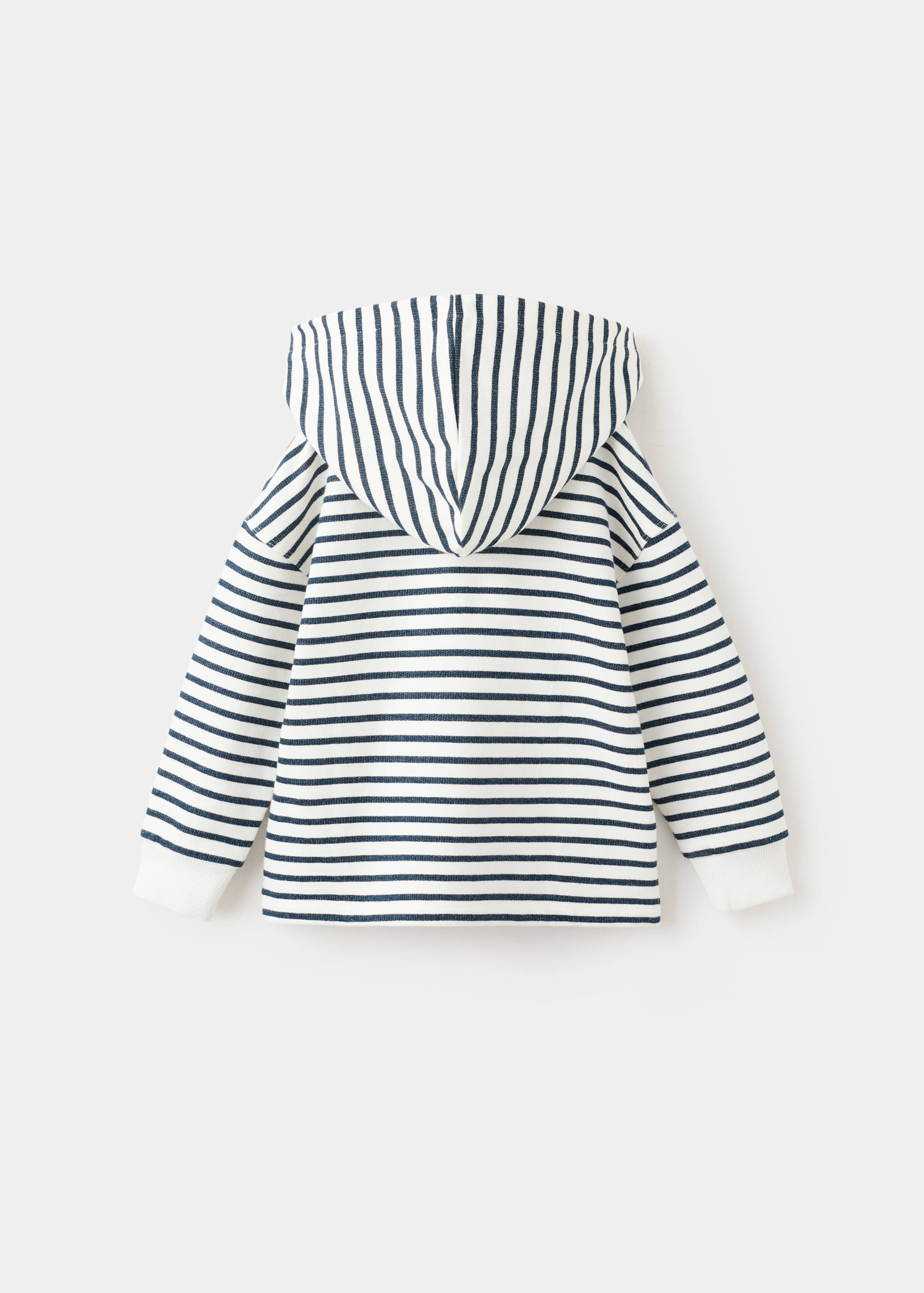 Striped hooded sweatshirt - Reverse of the article