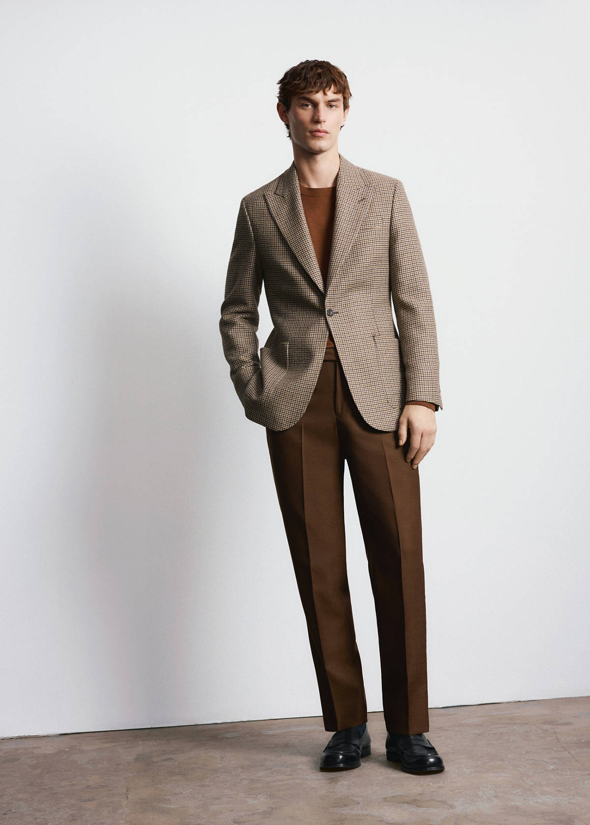 Balli il Lanificio® slim fit wool blend blazer — Brown