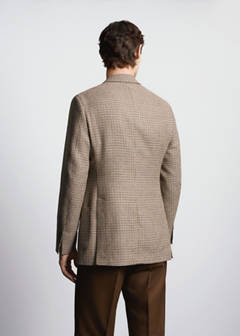 Balli il Lanificio® slim fit wool blend blazer — Brown 3