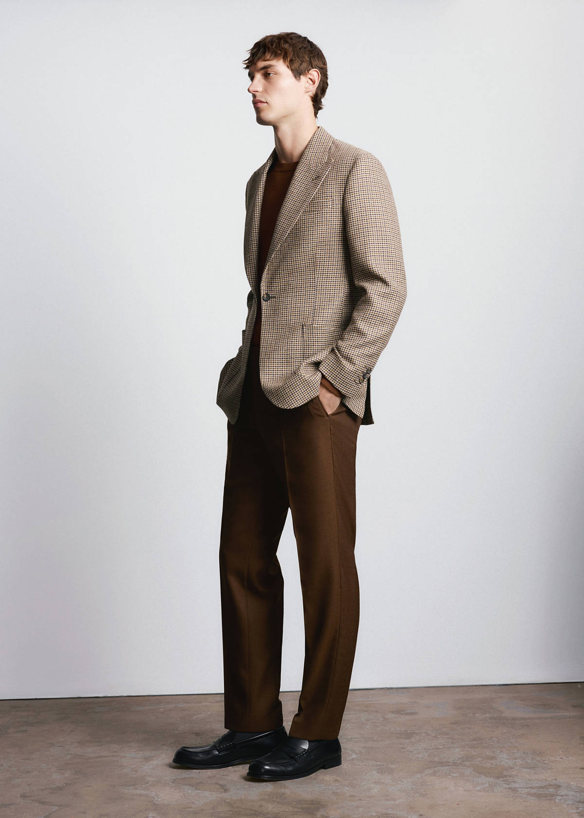Balli il Lanificio® slim fit wool blend blazer — Brown