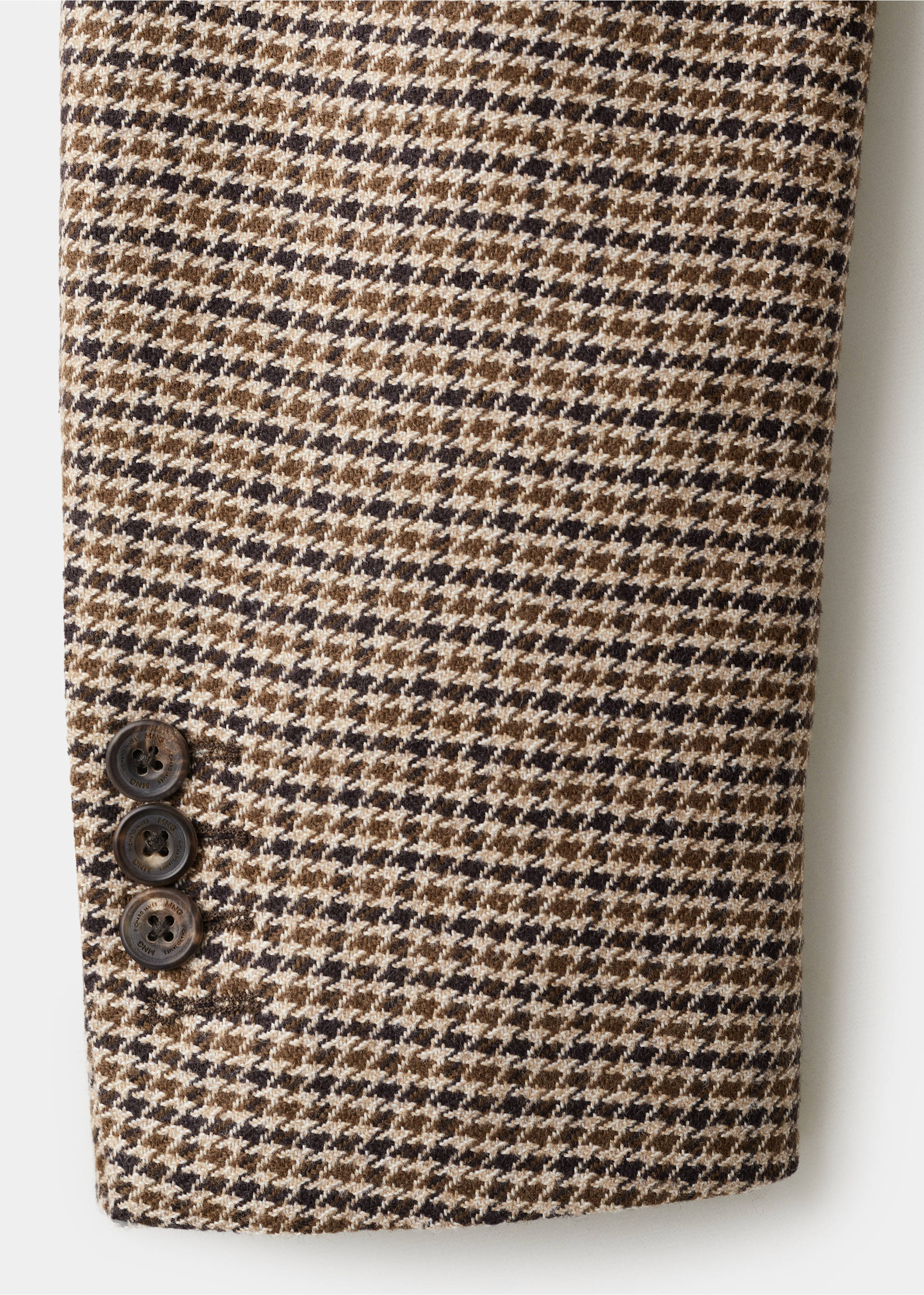 Americana slim fit mezcla lana Balli il Lanificio® - Detalle del artículo 8, Marrón. Ref: 27035150-00.