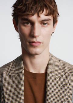 Balli il Lanificio® slim fit wool blend blazer — Brown 15