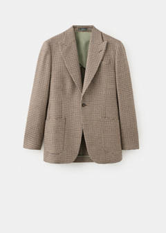Balli il Lanificio® slim fit wool blend blazer — Brown 19