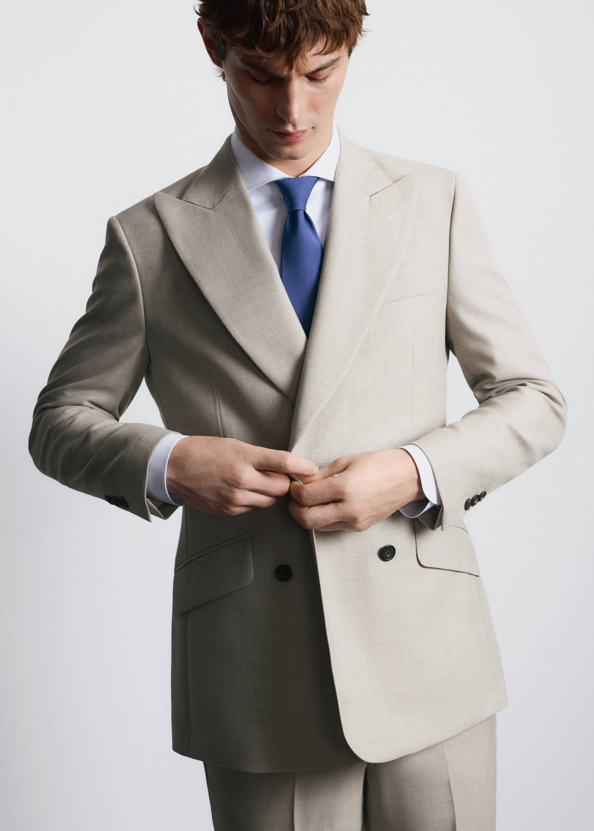 Americana cruzada 100% lana Vitale Barberis Canonico® - Detalle del artículo 6