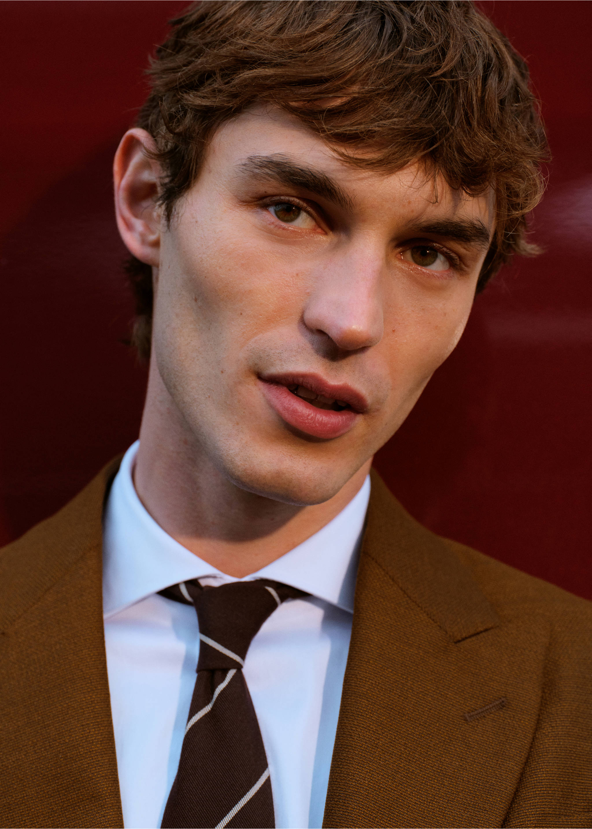 Blazer 100 % laine Vitale Barberis Canonico® - Détail de l'article 5, Ocre. Ref: 27035152-00.