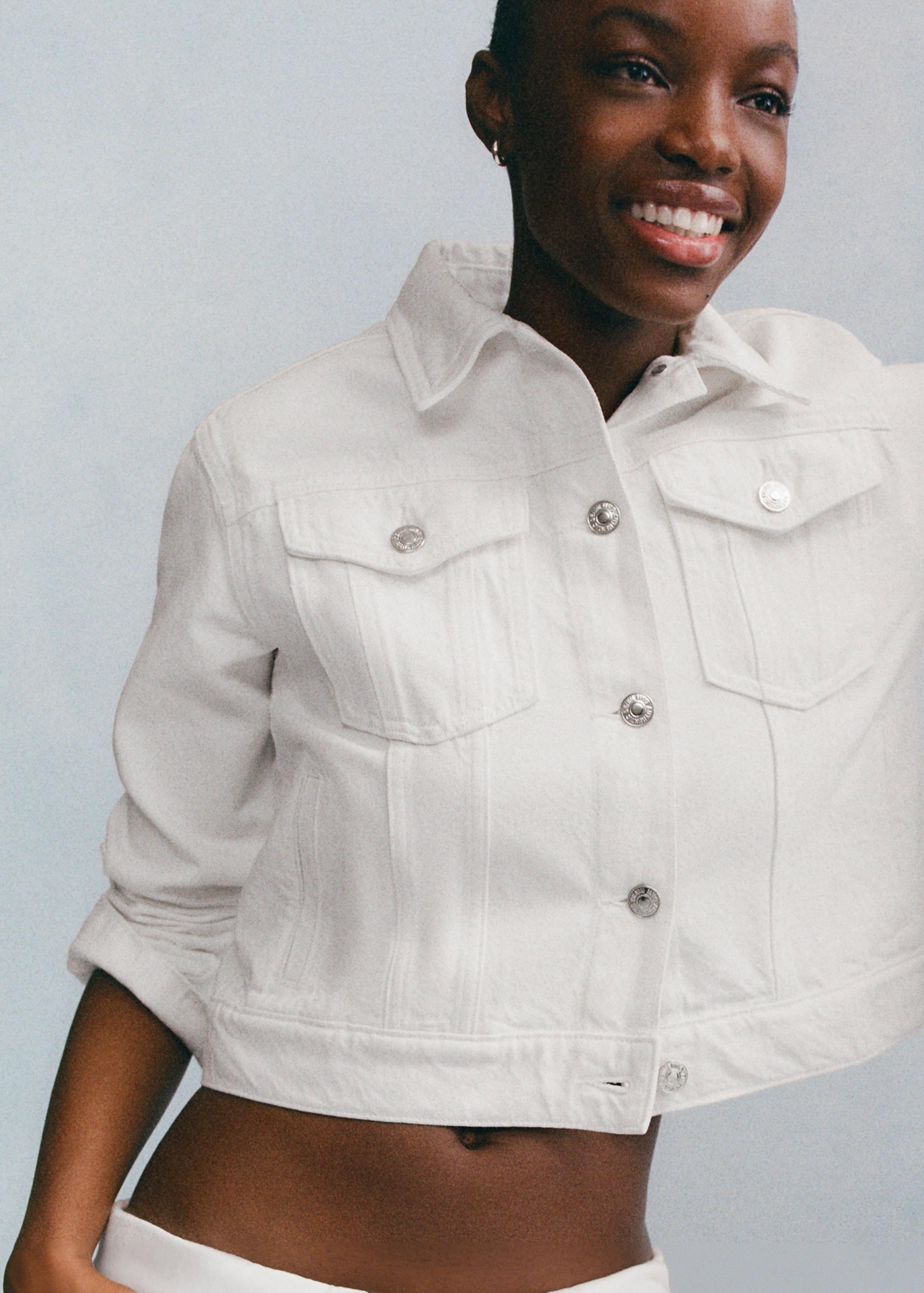 Spijkerjack met zakken - Overzichtstekening