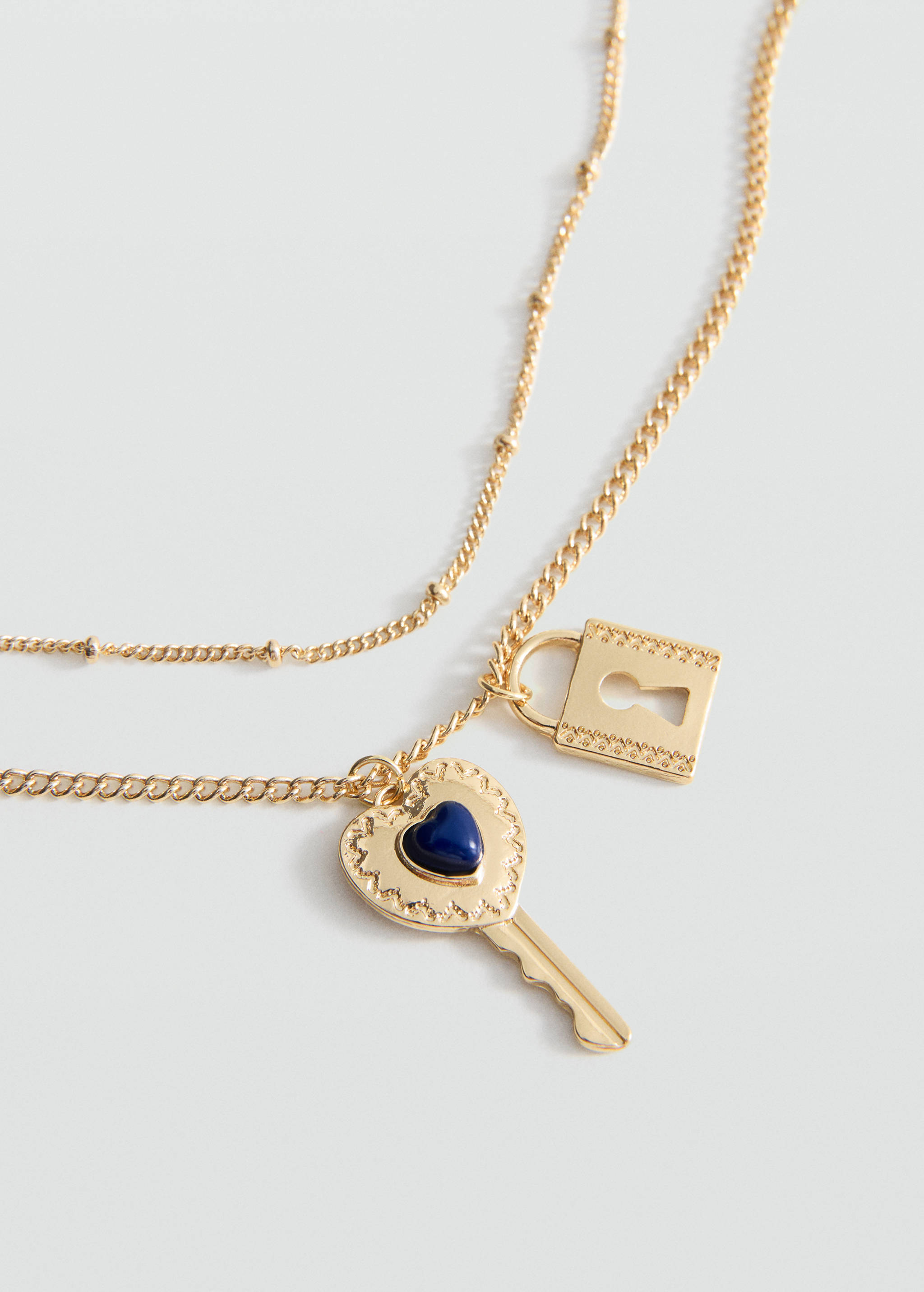 Multiple chain necklace - Medium plane