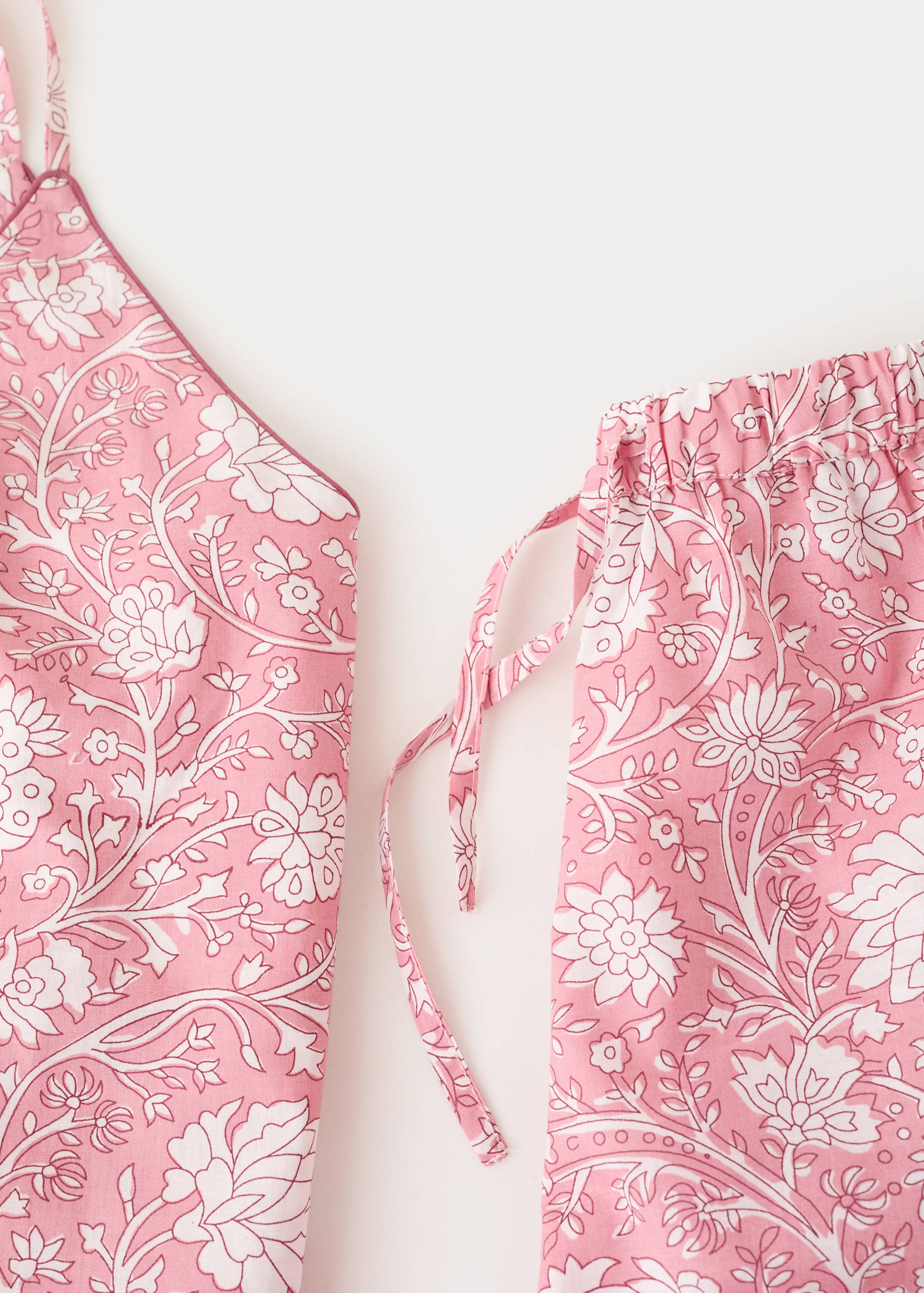 Pijama curt estampat floral - Detall de l'article 8