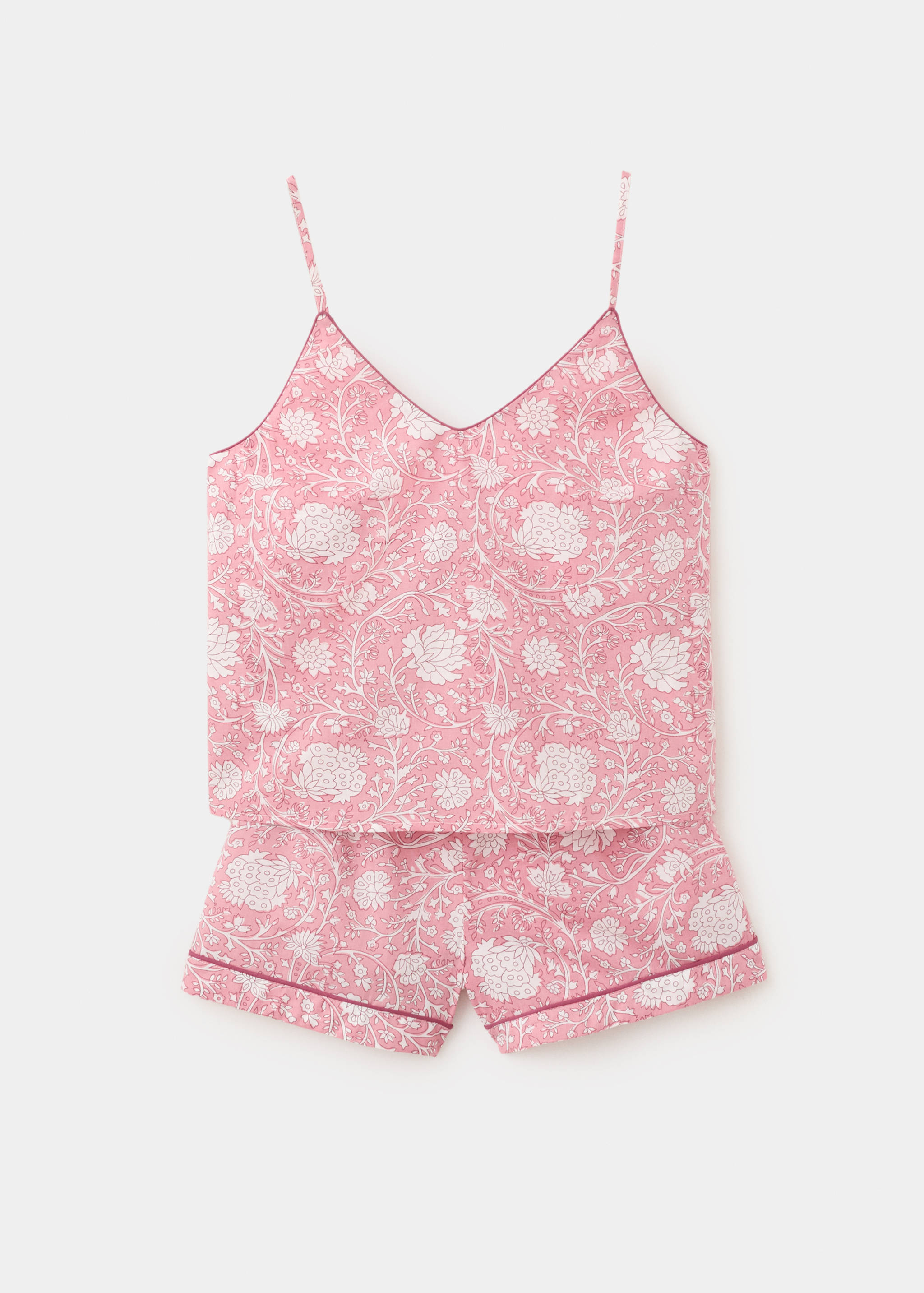 Pijama corto estampado floral - Artículo sin modelo