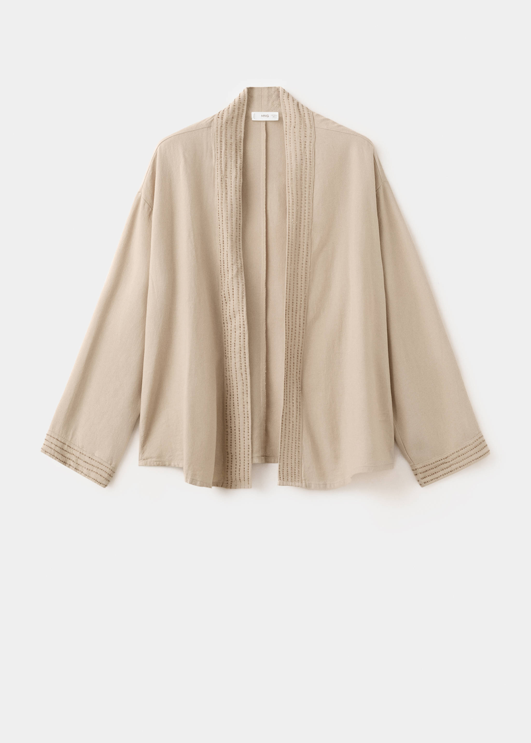 Куртка в стиле кимоно с блестками - Изделие без модели