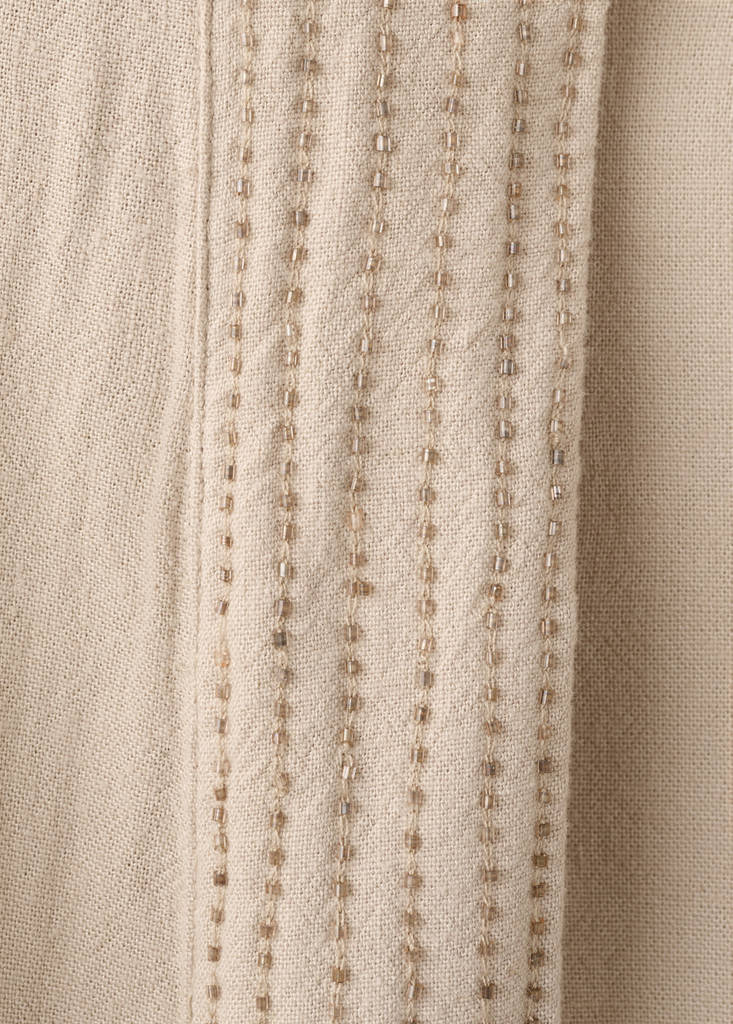 Kimono-style jacket with shimmer — Sand