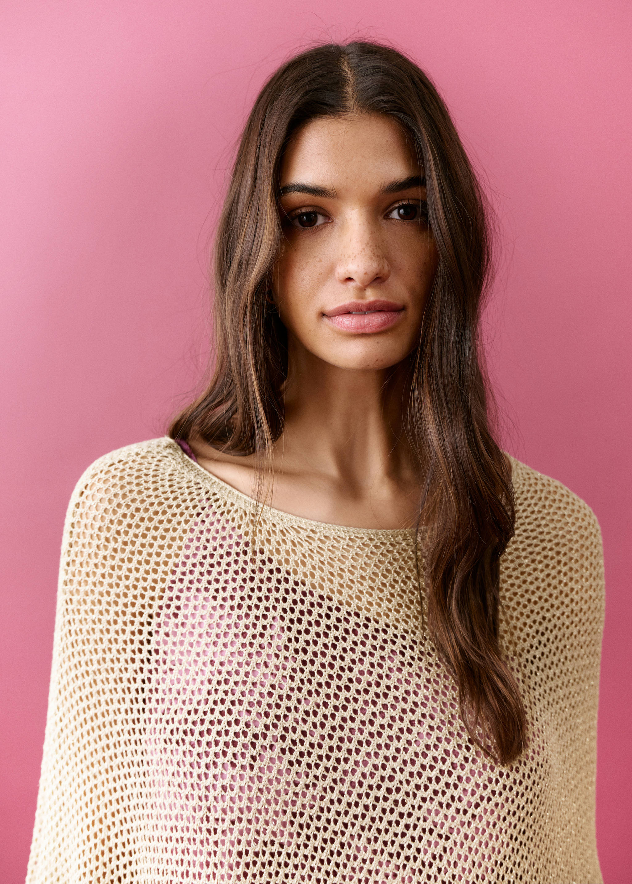 رداء محبوك غير متماثل من اللوريكس - تفاصيل المنتج 1