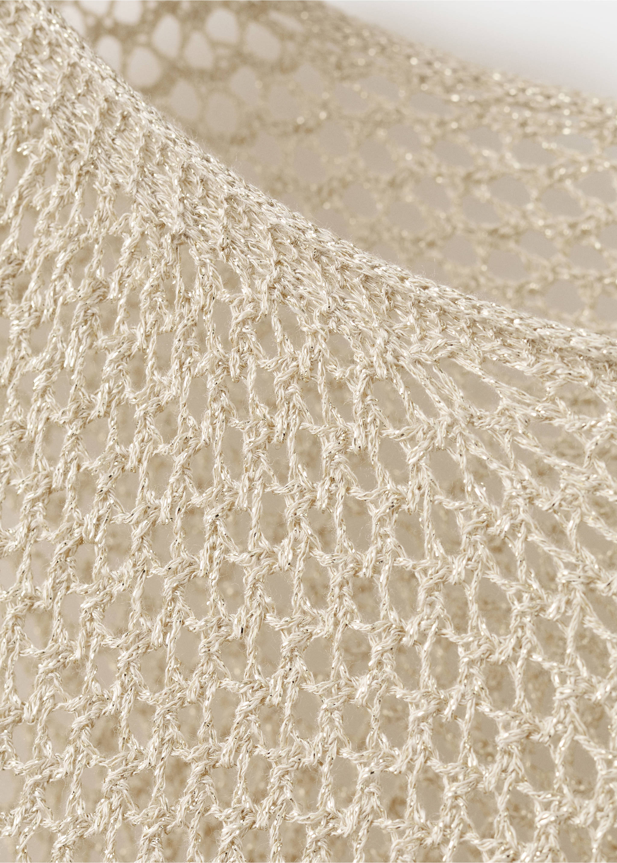 رداء محبوك غير متماثل من اللوريكس - تفاصيل المنتج 0, ذهبي. Ref: 27035815-00.