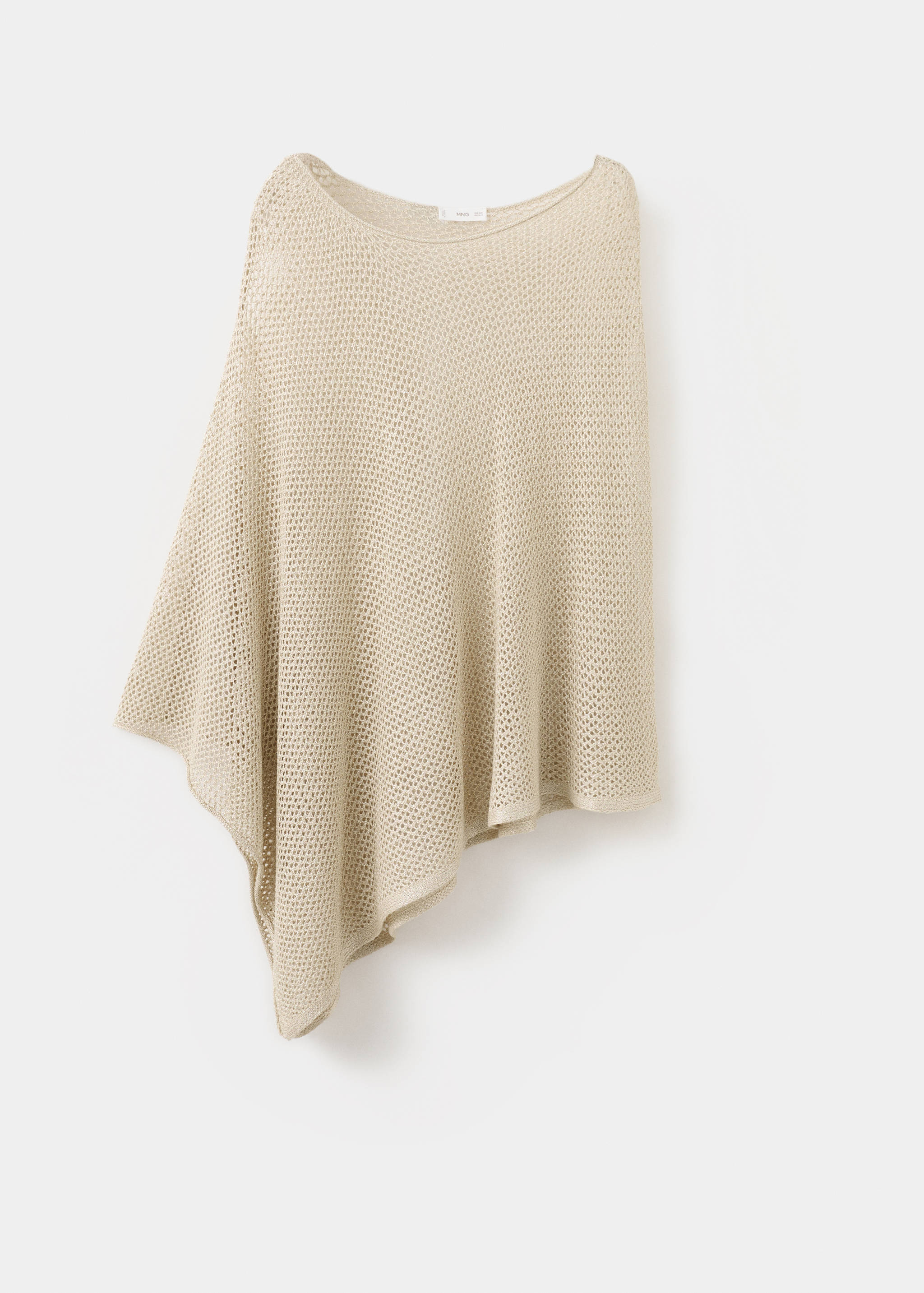 Cape asymétrique en maille lurex - Article sans modèle
