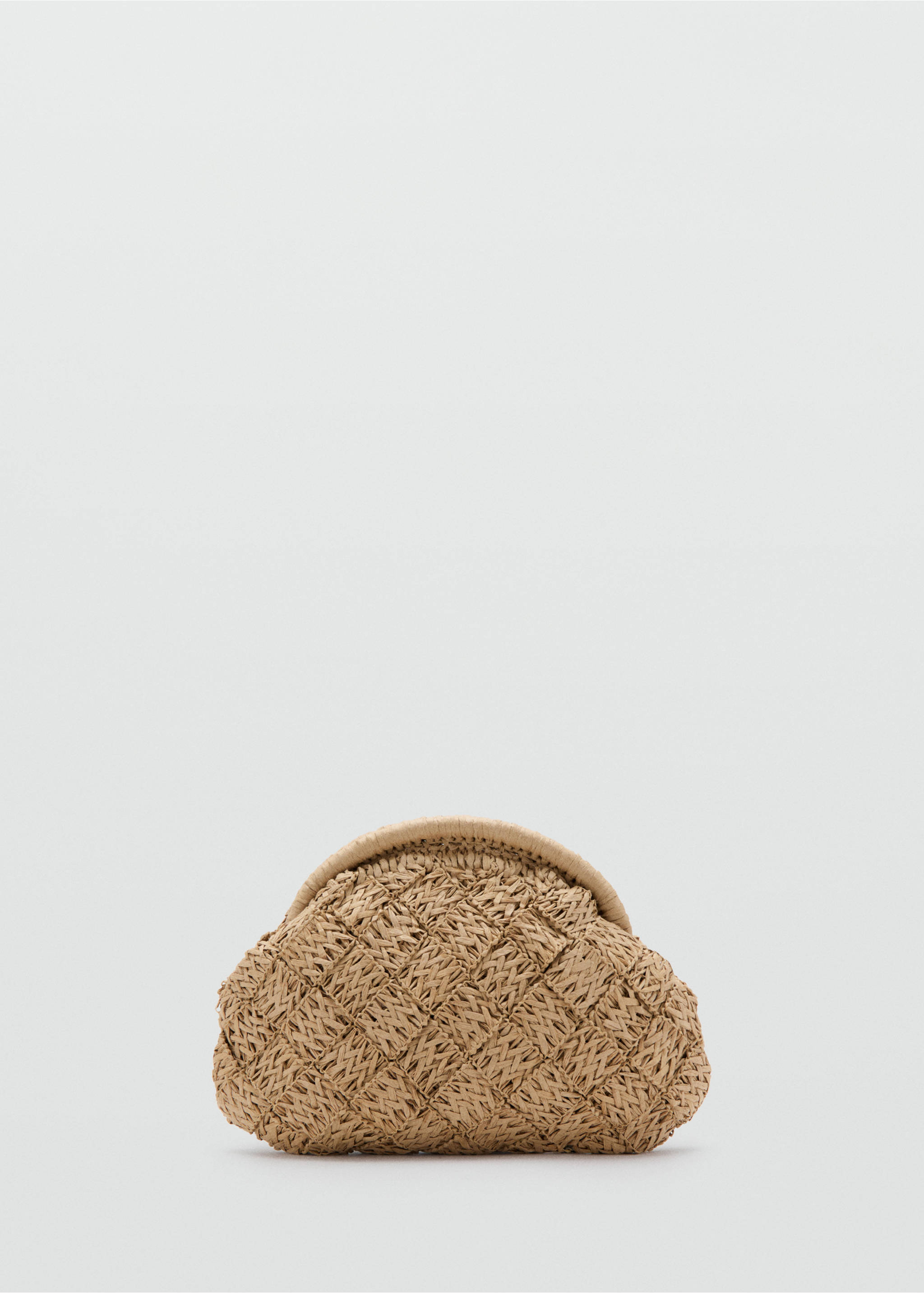 Doğal lif clutch çanta - Modelsiz ürün, Bej. Ref: 27035816-00.