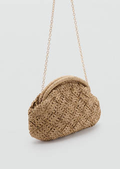 Natural fiber clutch bag — Beige 2