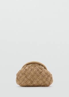 Natural fiber clutch bag — Beige 1