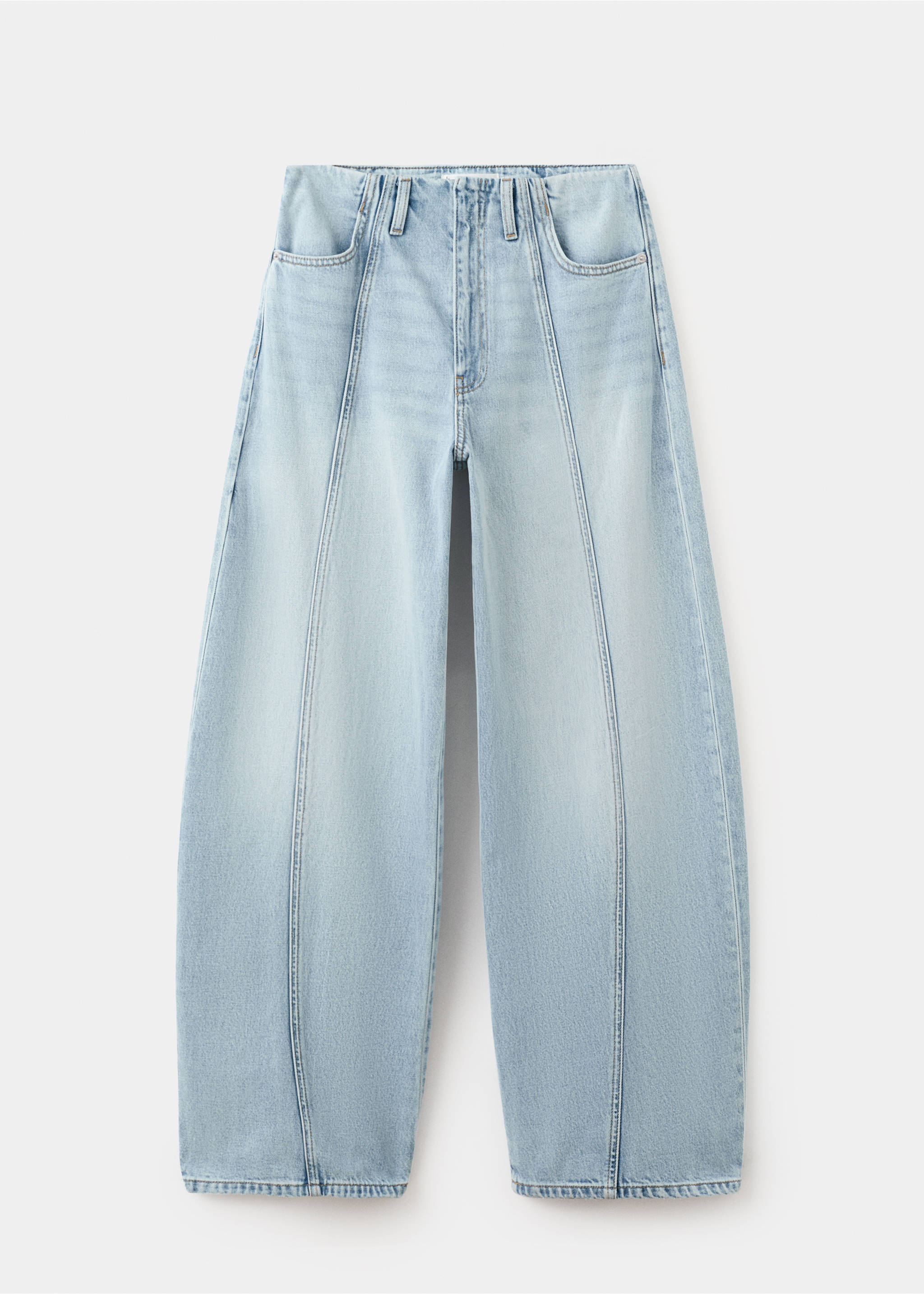 Balloon seam jeans - Article without model, Medium Blue. Ref: 27035819-00.