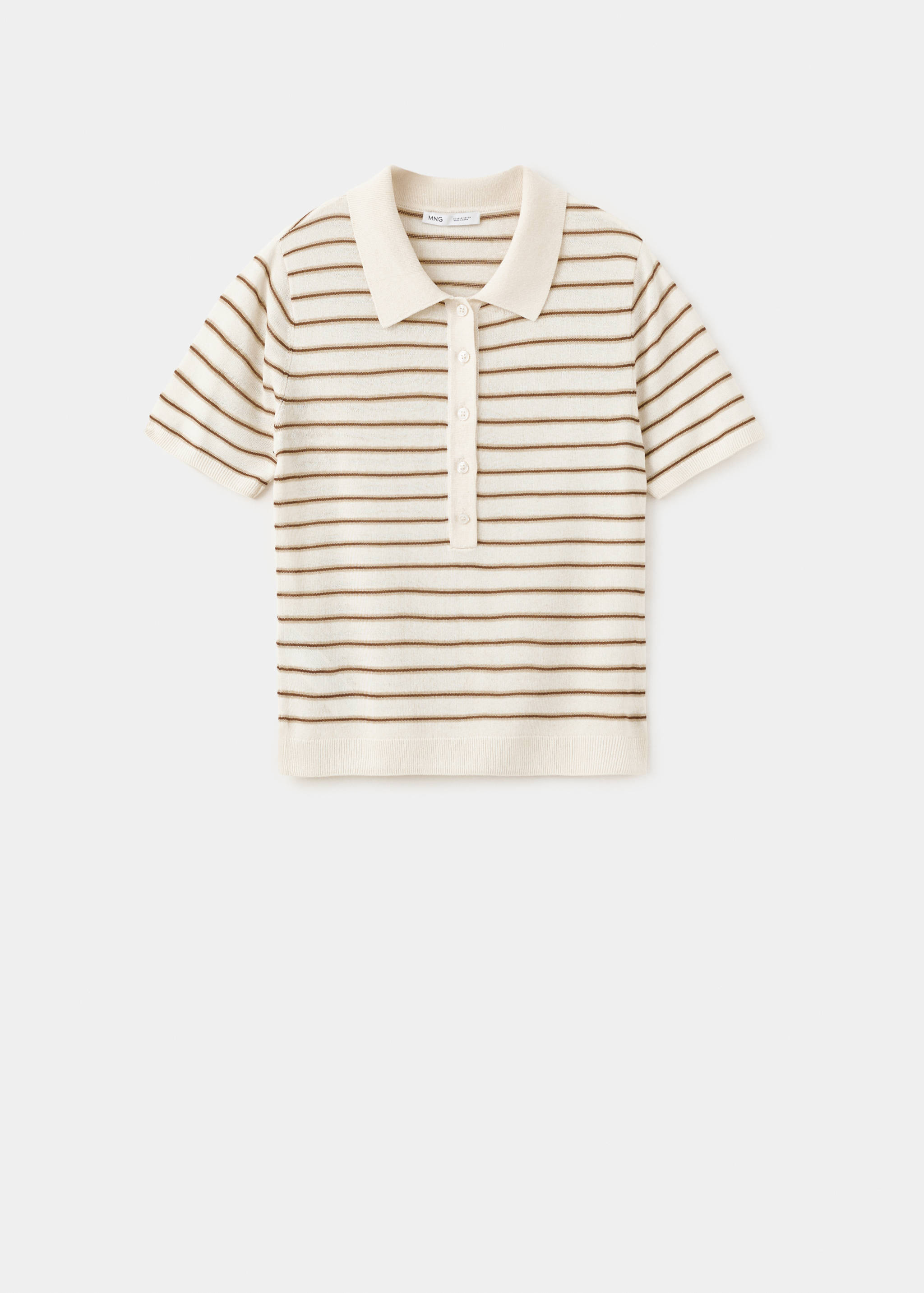 Knitted polo-neck sweater - Article without model