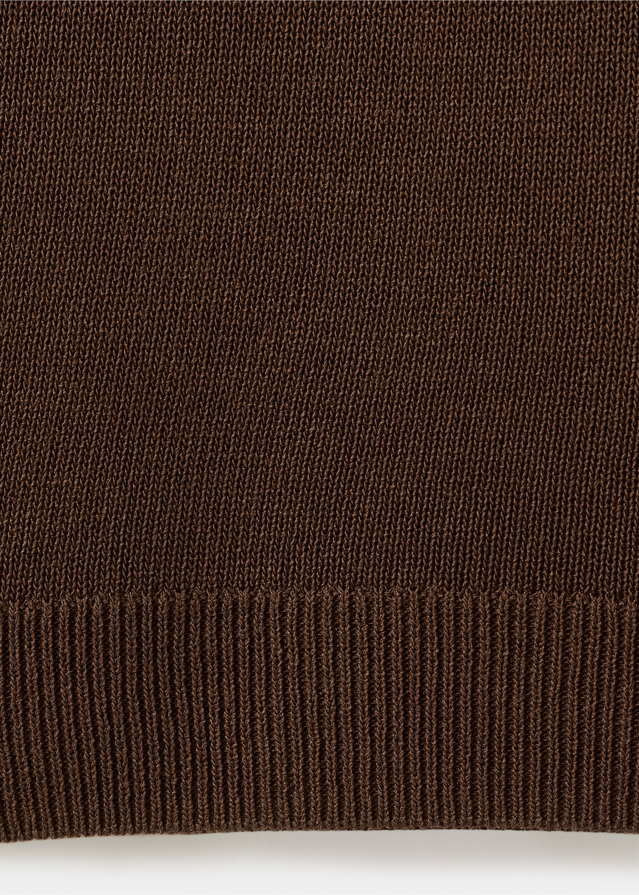 Jersey punto cuello polo - Detalle del artículo 0, Chocolate. Ref: 27035821-00.