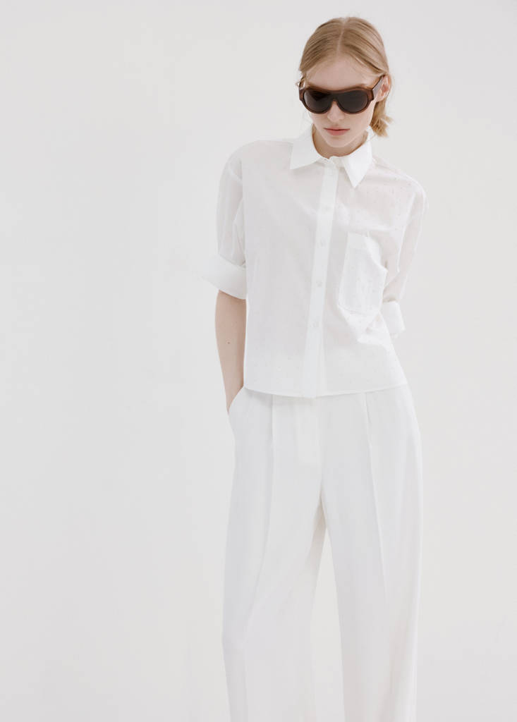 Pearl pocket shirt — Off White